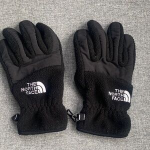 The North Face Black Fleece Gloves Youth M